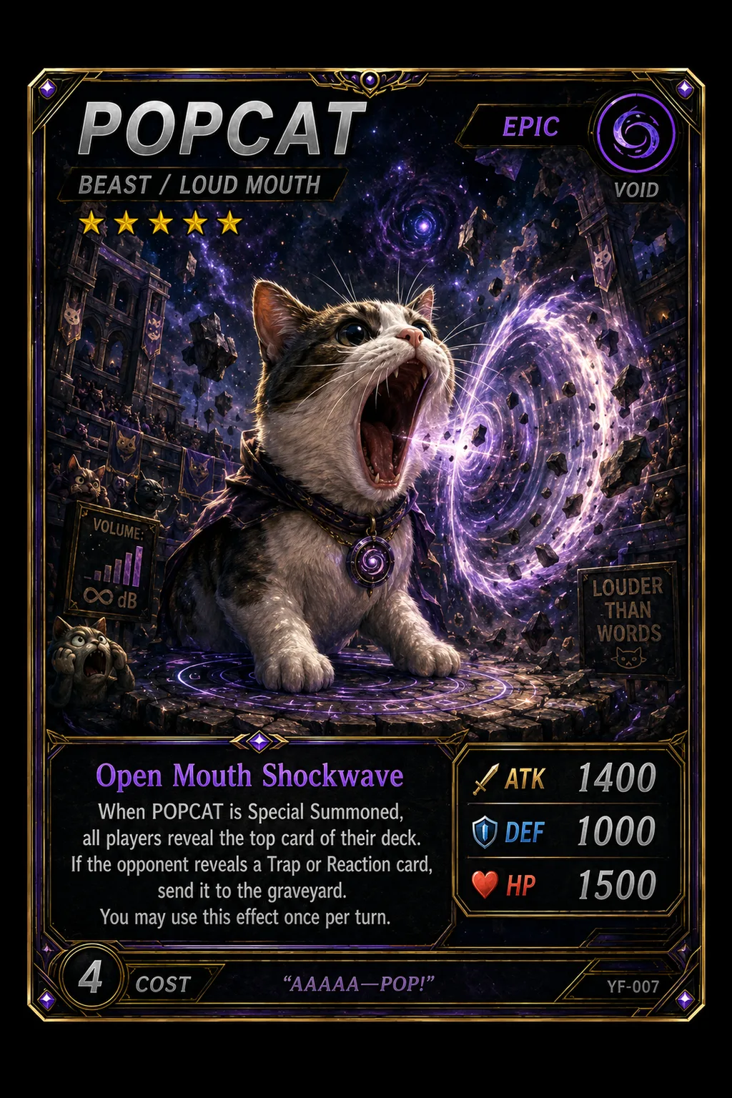 POPCAT - YugiFun card