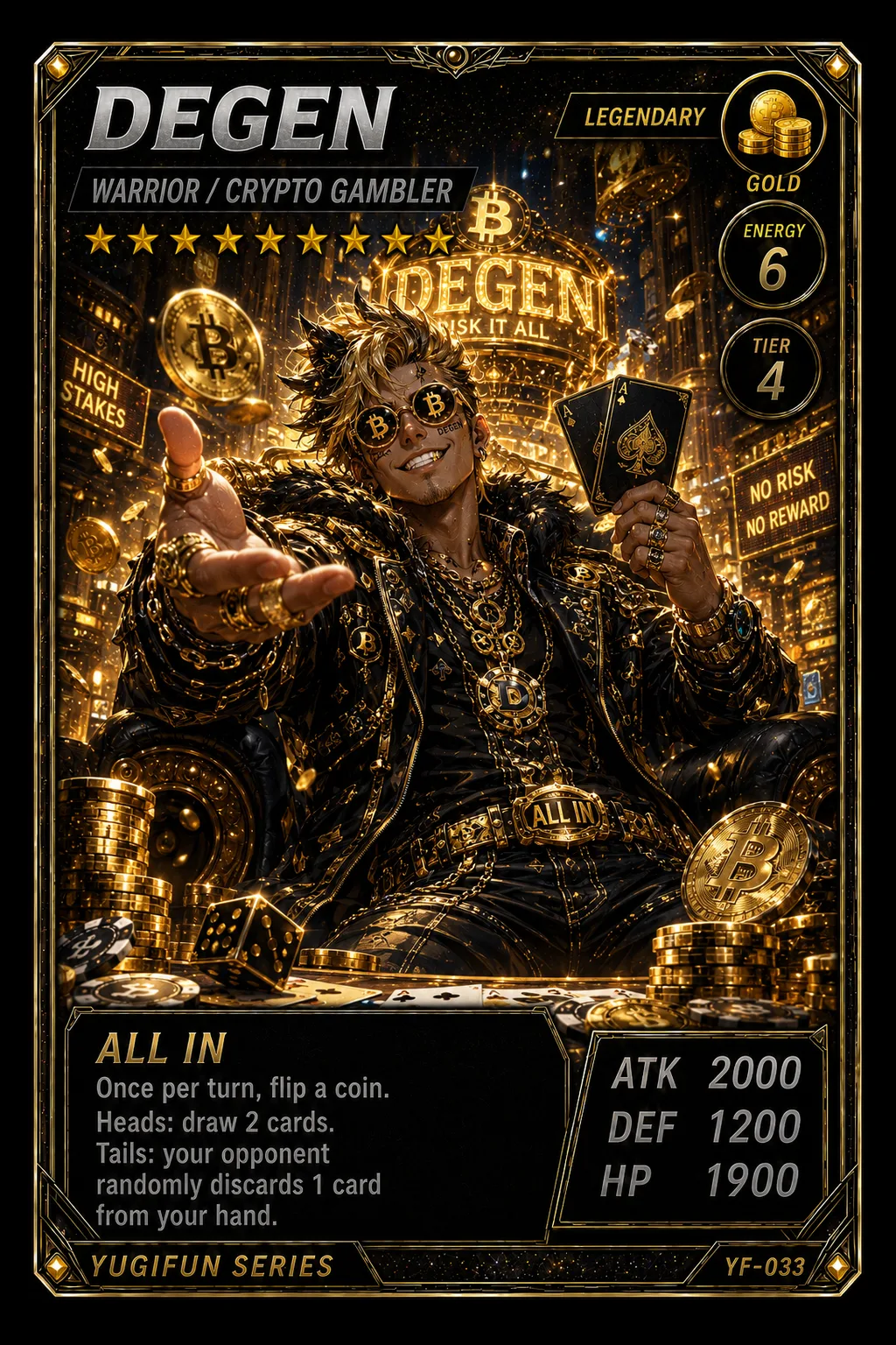 DEGEN - YugiFun card