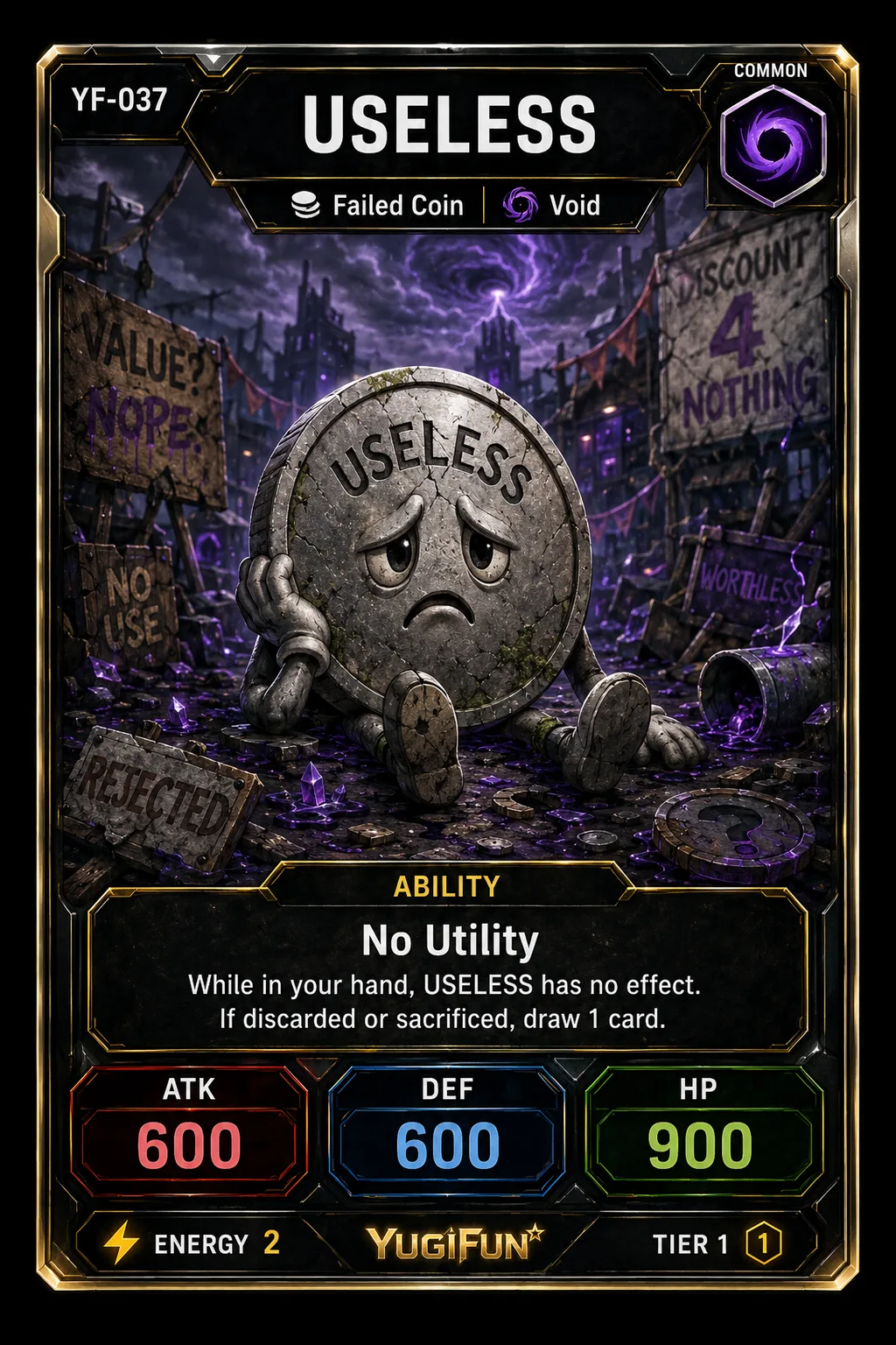 USELESS - YugiFun card