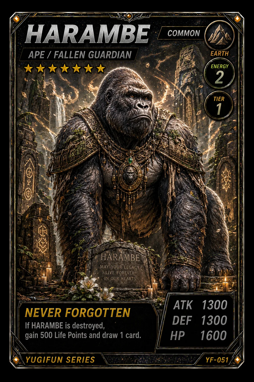 HARAMBE - YugiFun card