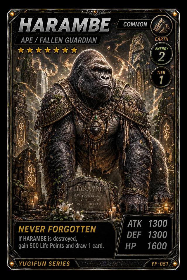 HARAMBE - YugiFun card