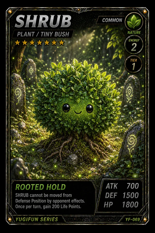SHRUB - YugiFun card